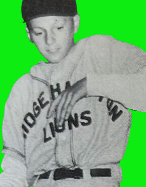 Carl Yastrzemski playing little league baseball