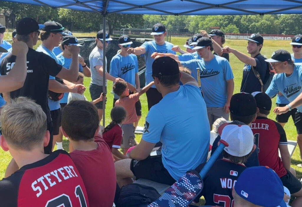 Sag Harbor Whaler players hosting a free clinic for local kids