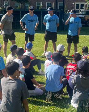 Whalers workout with Sag Harbor-Bridgehampton All Stars